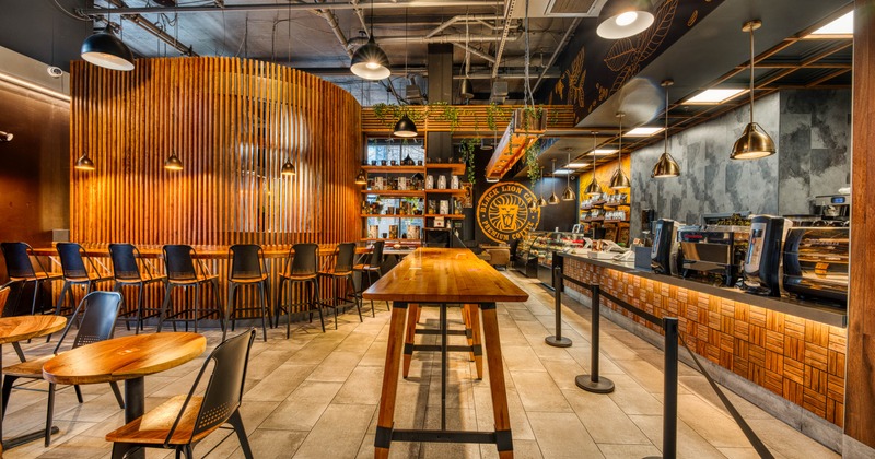 Interior, seating area with ordering counter