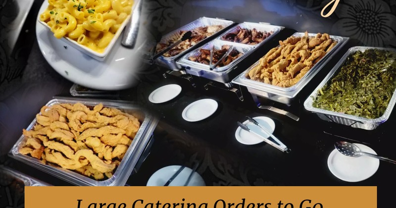 Assorted food trays