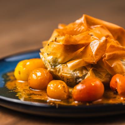 Phyllo Topped Chicken Pot Pie.