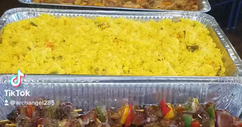 Vegetable dish, top view