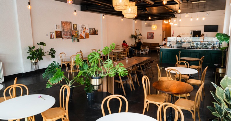 Interior seating area