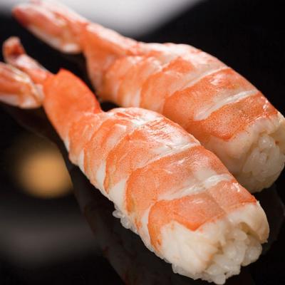 A closeup on shrimp.