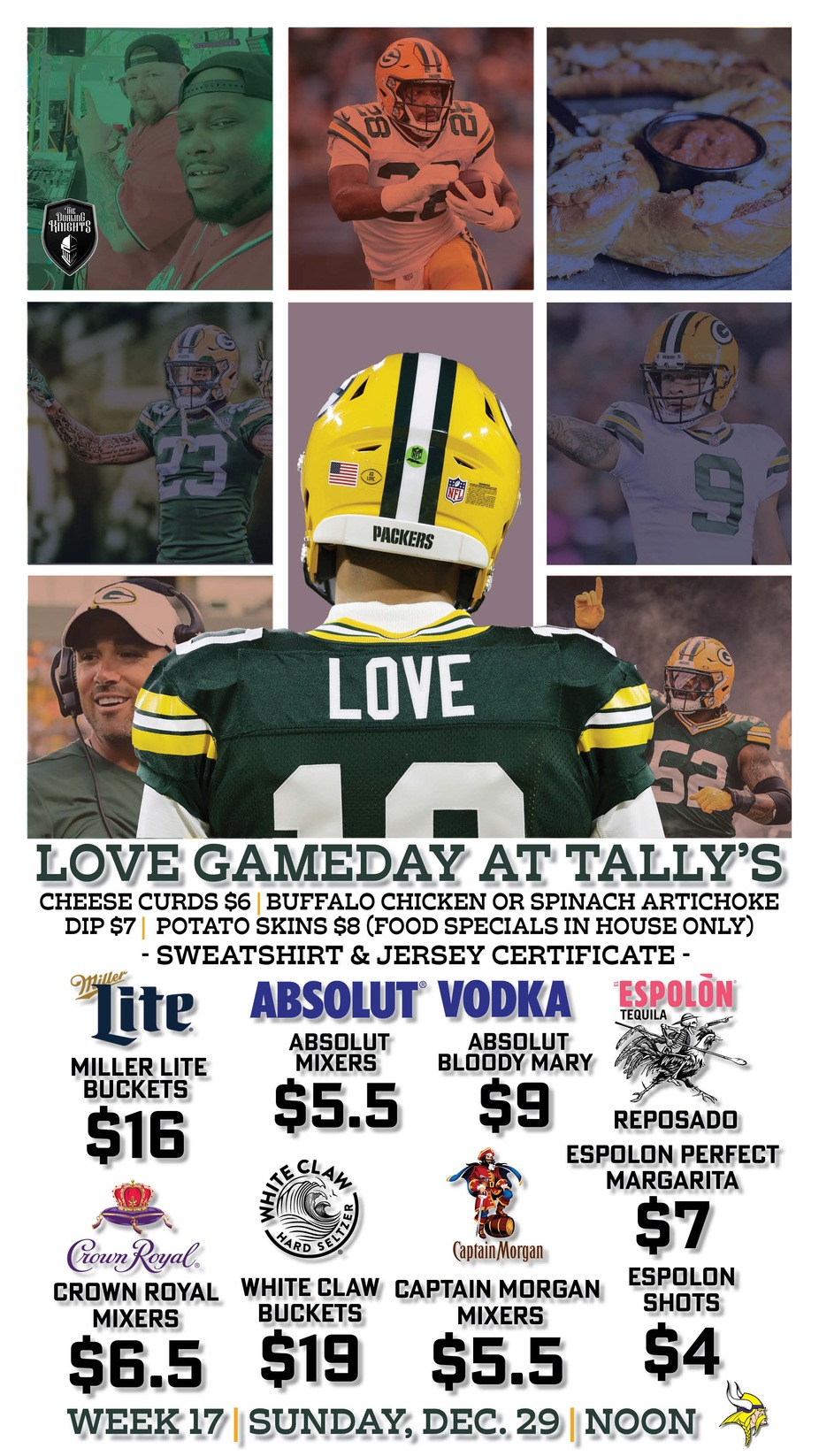 GREEN BAY PACKERS FOOTBALL | PACKER JERESY CERTIFICATE & SWEATSHIRT event photo