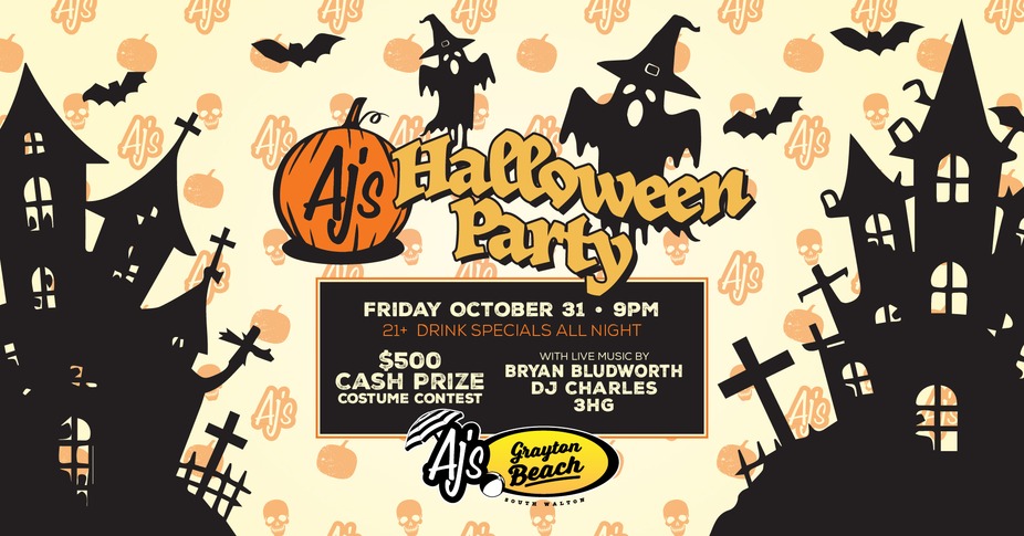 Halloween Bash at AJ's Grayton Beach ! event photo