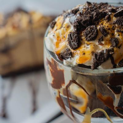 A close up of Mudd Pie.