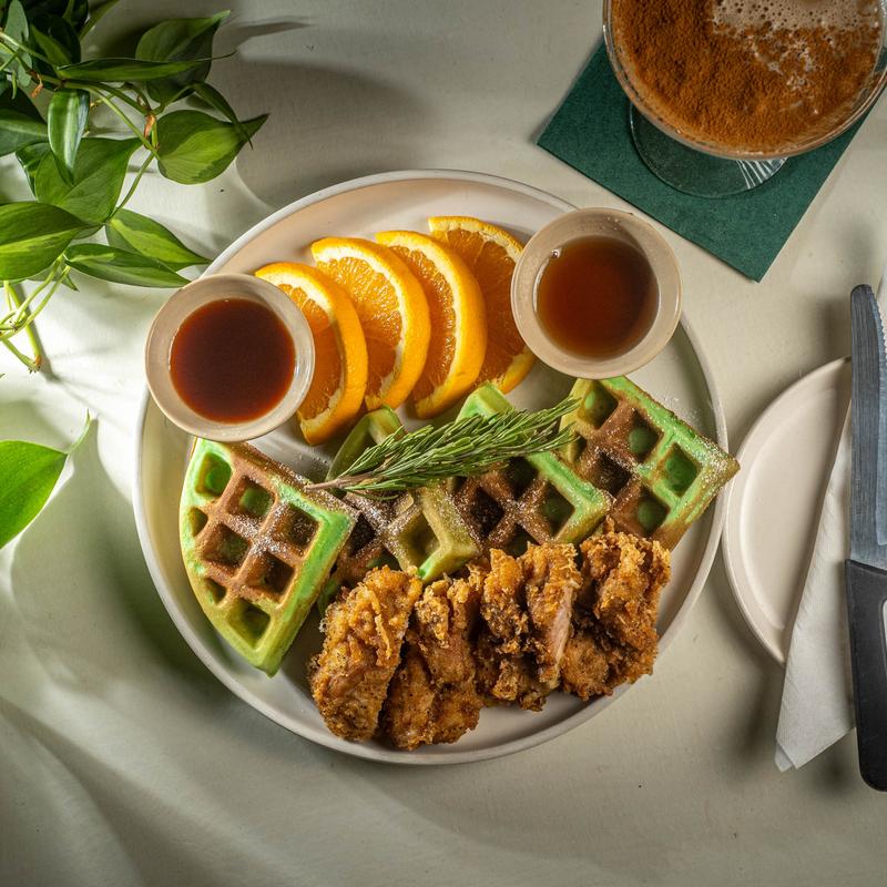 menu item 14 of 24, Pandan Waffle
