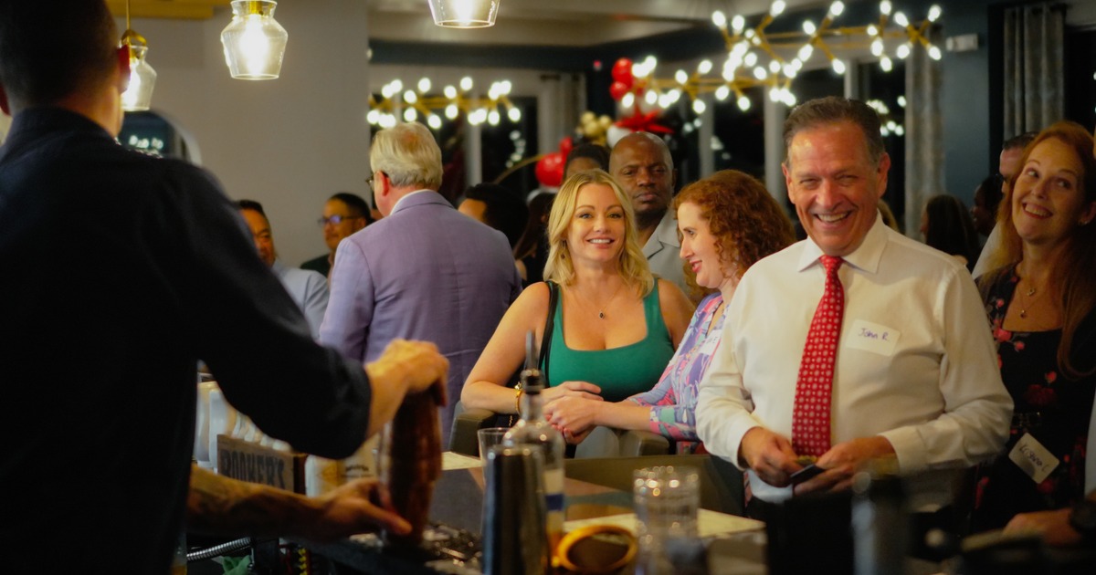 Guests mingling