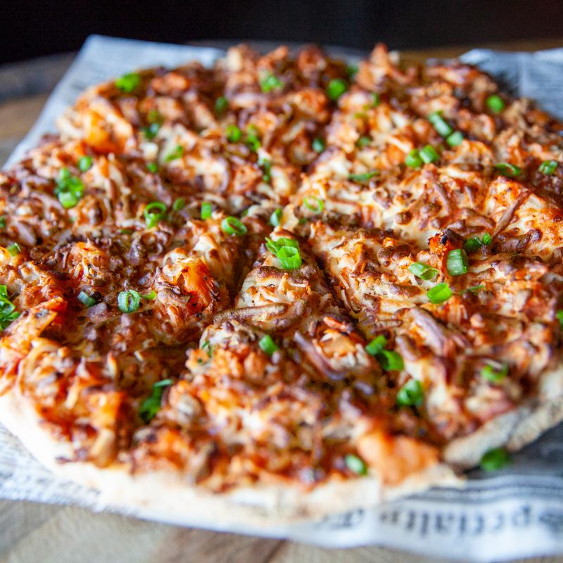 Korean BBQ Pork Pizza photo