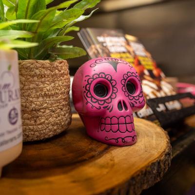 Interior, Decorative items, day of the dead ceramic skull.