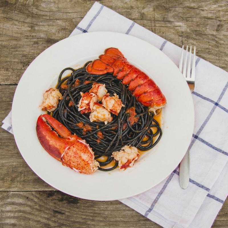 Black Ink Spaghetti with Lobster photo