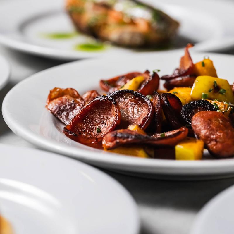 Apple and 'chorizo' photo