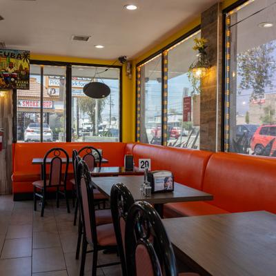 Interior, dining area.