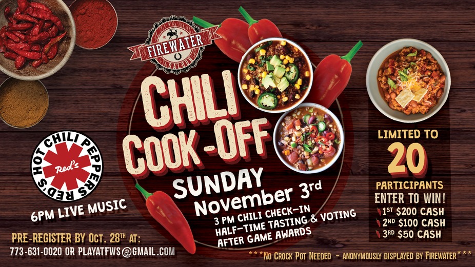 Firewater Game Day Chili Cook-Off event photo