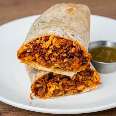 Chorizo burrito.