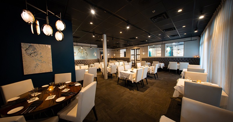 Specious and cozy private dining room perfect for any occasion