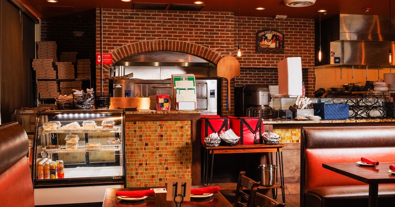 Interior, bar area and counter area