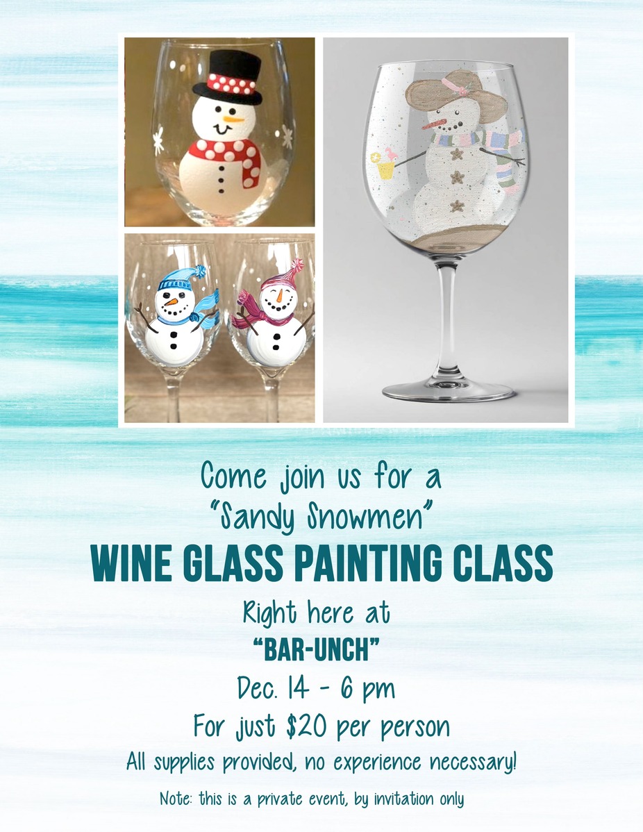 Wine Glass Painting Class event photo