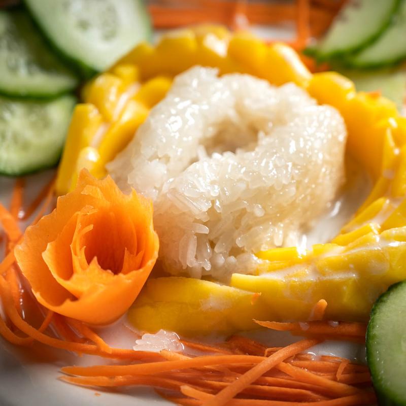 Sweet Sticky Rice  with Mango photo