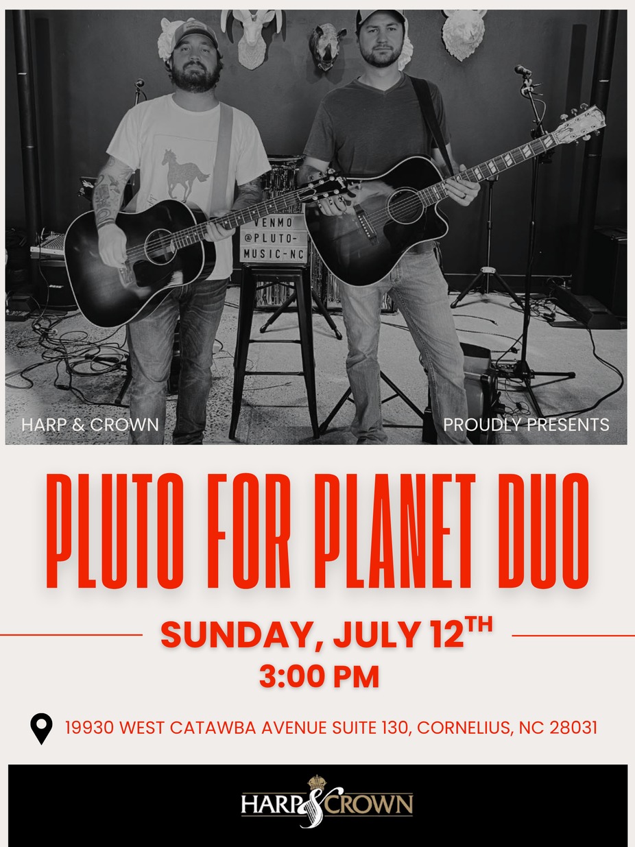 LIVE MUSIC - Pluto for Planet Duo event photo