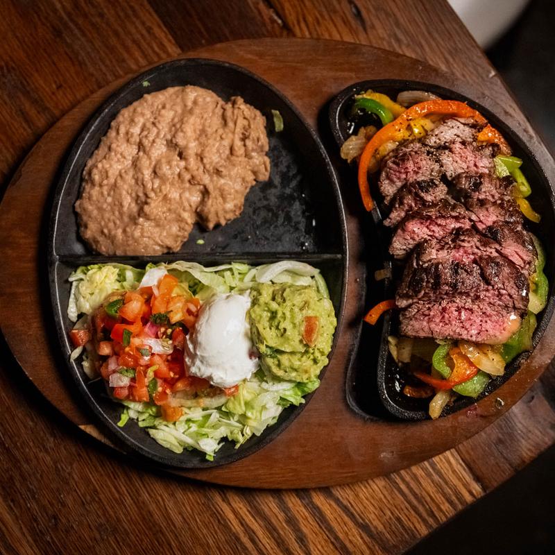 menu item 8 of 9, wood Fire Grilled Fajitas