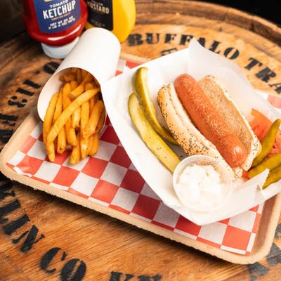 Hot Dog and fries.