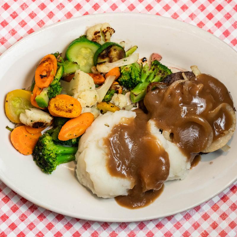 menu item 16 of 16, Hamburger Steak Platter