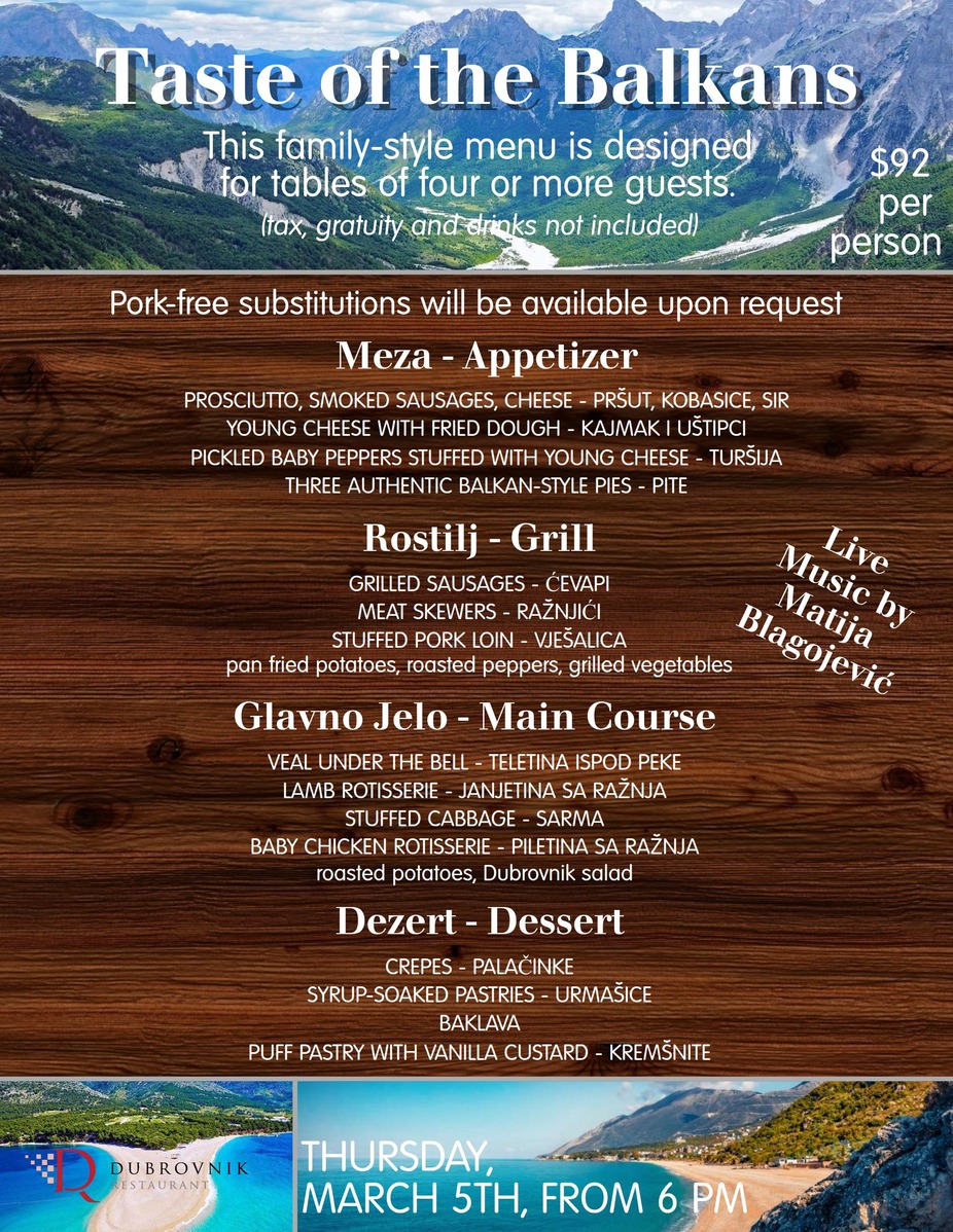 Taste of Balkans event photo