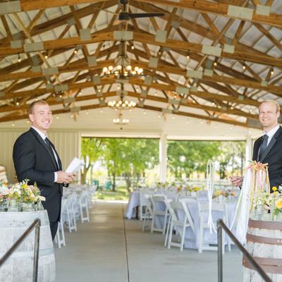 Wedding Pavilion at Next Chapter Winery.
