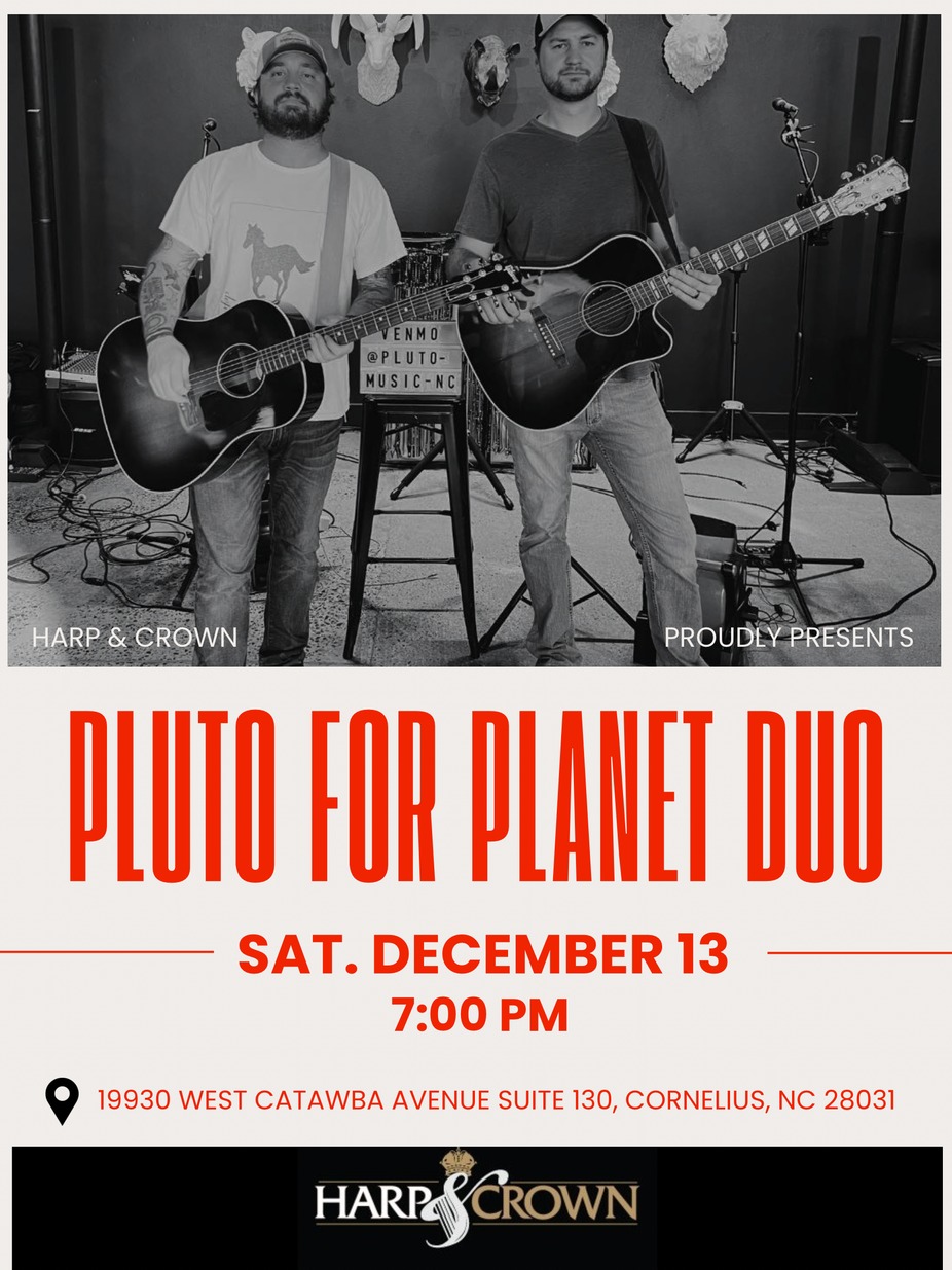 Pluto for Planet Duo - LIVE MUSIC at Harp & Crown event photo