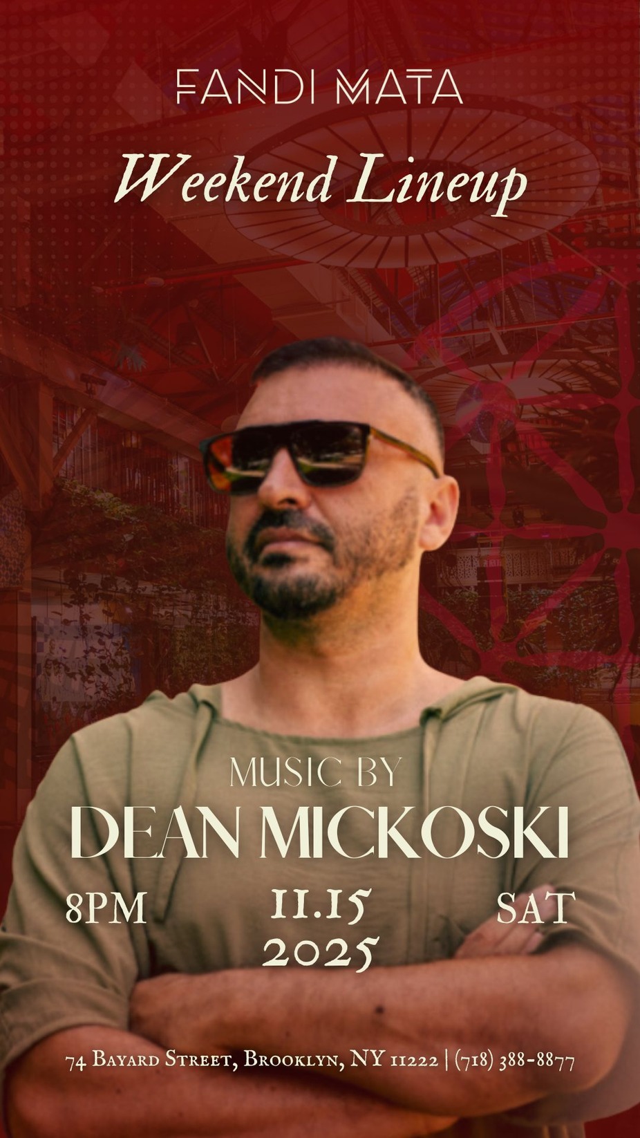 Music by Dean Mickoski event photo