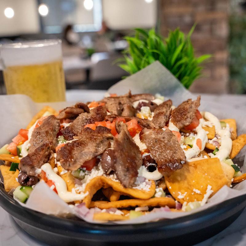 menu item 7 of 12, Greek Nachos