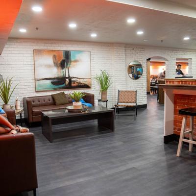 The restaurant's interior.