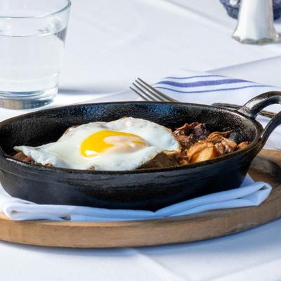 Served short rib hash.