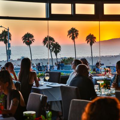 Sunset as seen from The Lobster dining room..