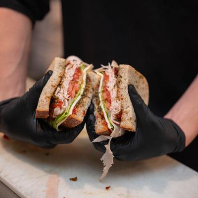 Turkey Pesto sandwich.