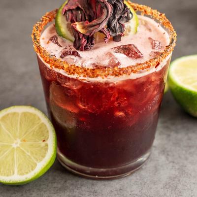 Hibiscus Ginger cocktail.