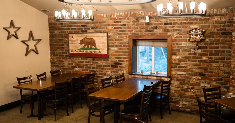 Interior space, dining area