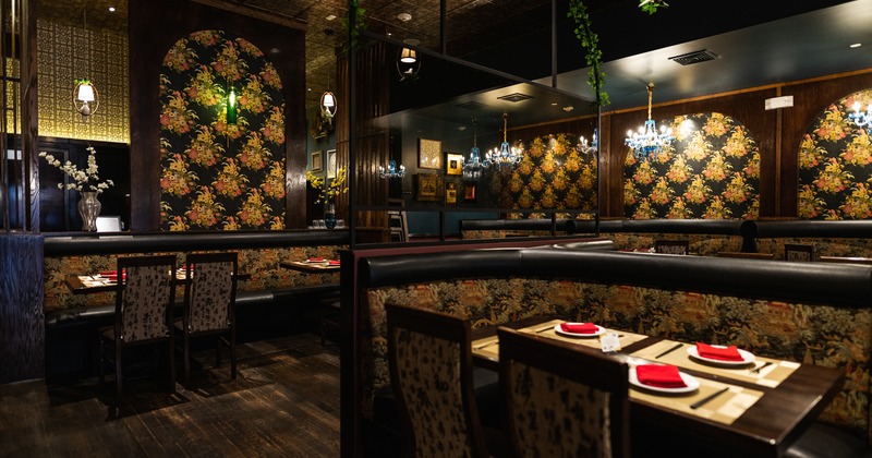 Interior, dining seating