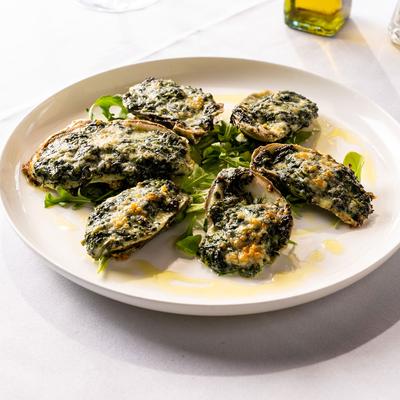 Oysters Rockefeller.