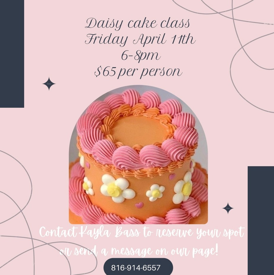 Daisy cake class event photo