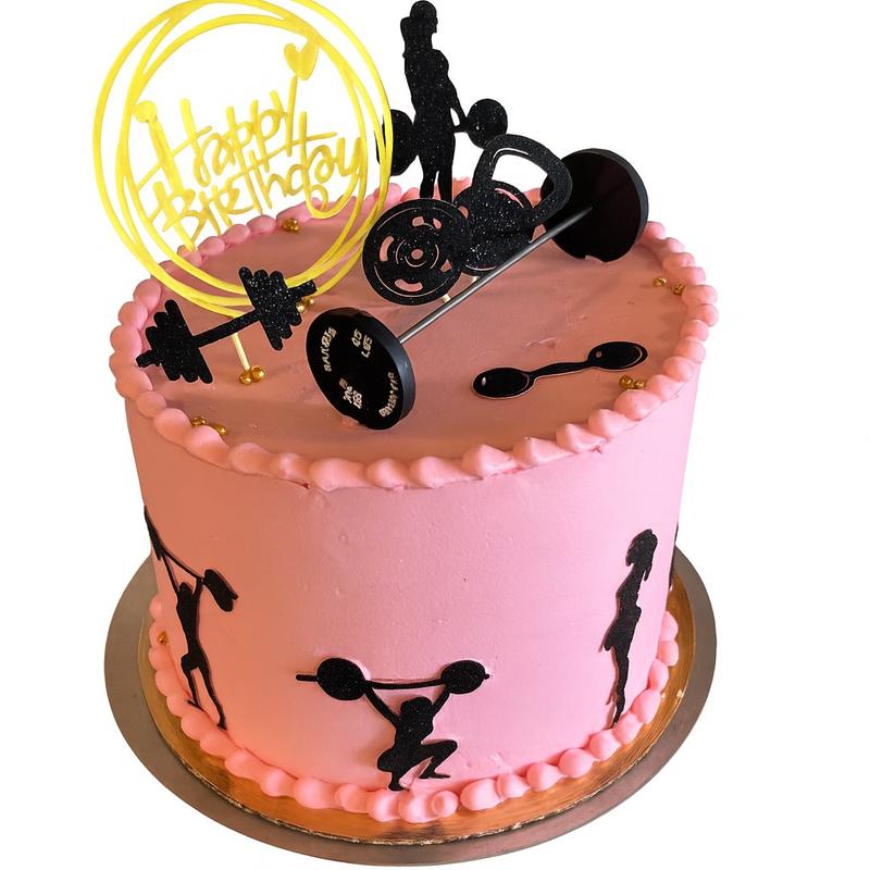 menu item 41 of 138, Barbells & Butterceam Cake