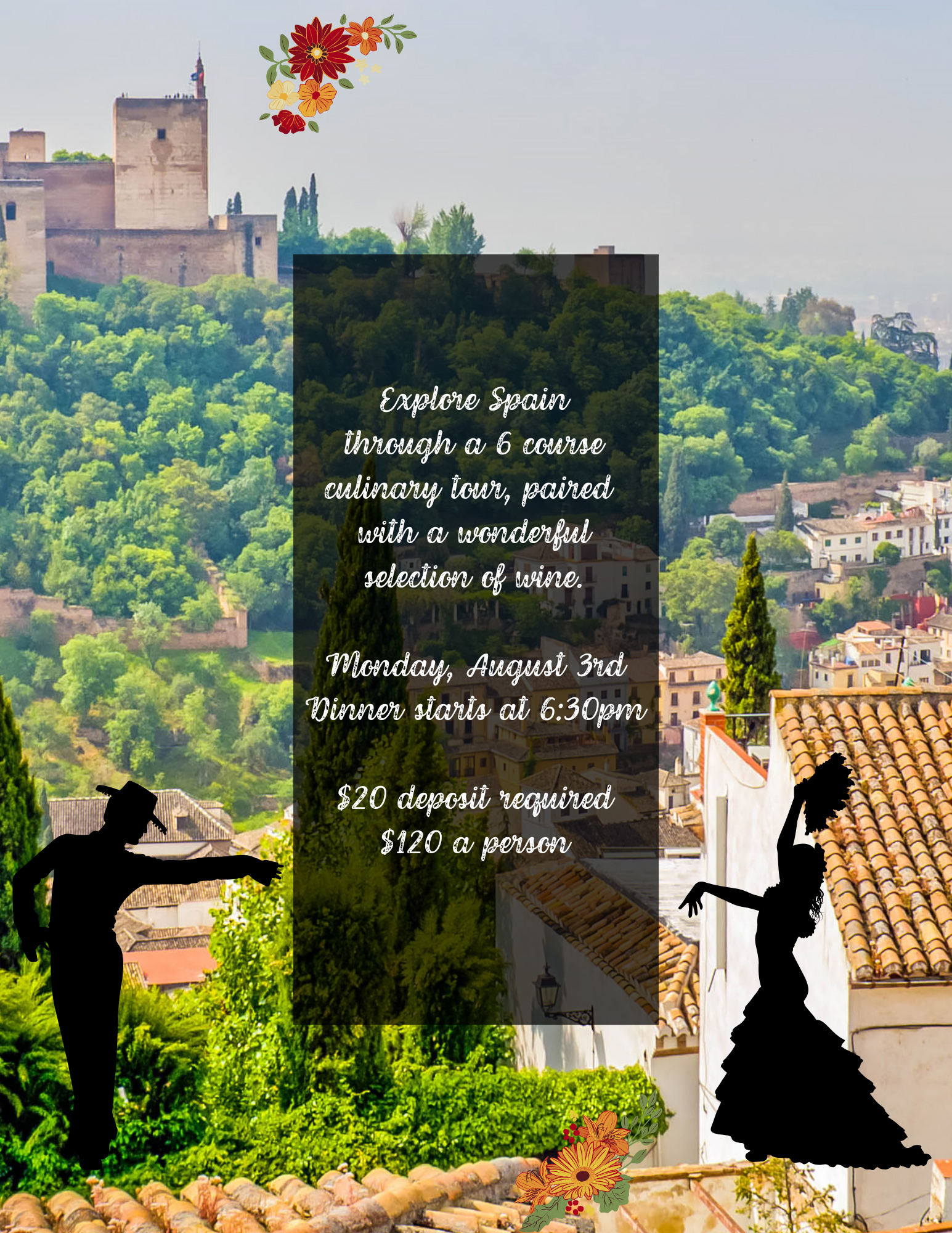 Wine Dinner Monday, August 3rd