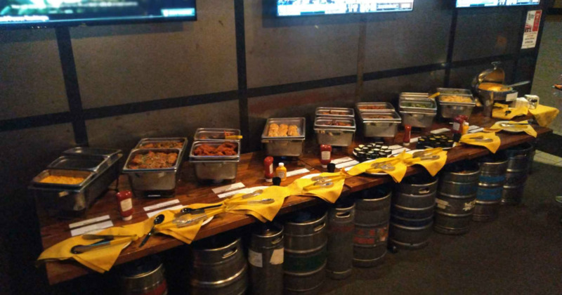 catering party set up