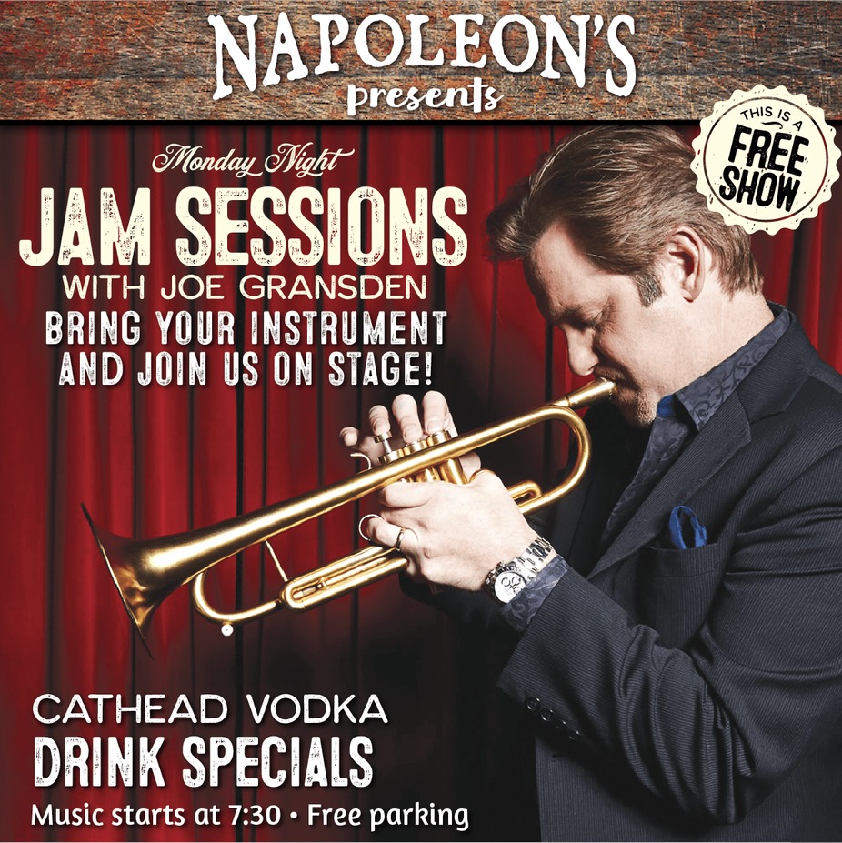 JAM SESSIONS WITH JOE GRANSDEN EVERY MONDAY NIGHT event photo