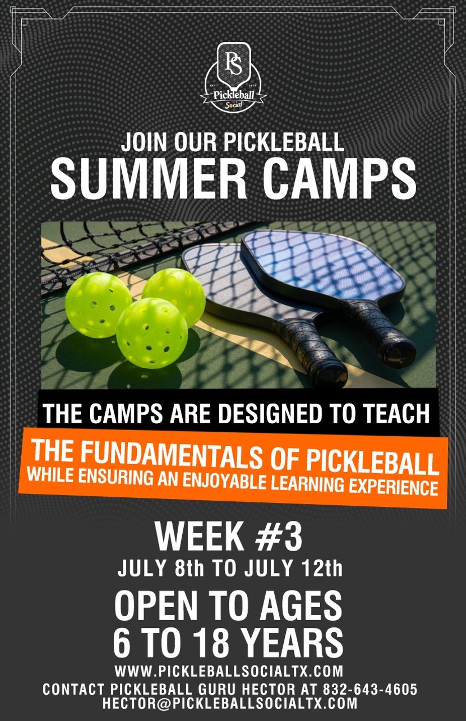 PICKLEBALL SOCIAL SUMMER CAMPS event photo