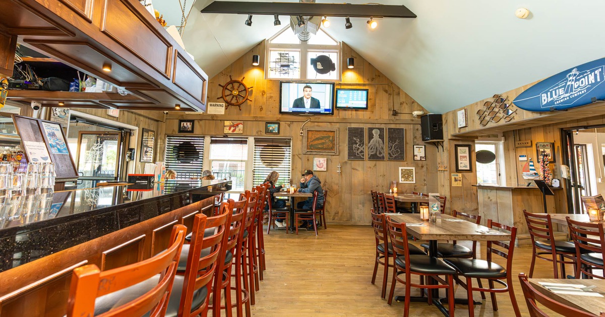 Bar and seating areas