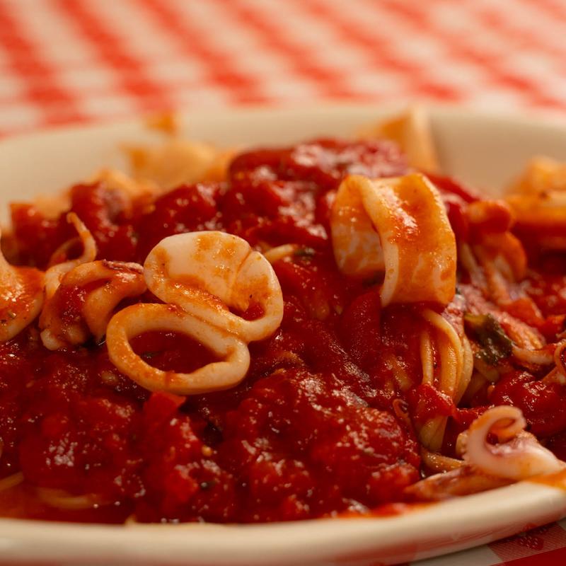 menu item 7 of 10, Calamari with Spagetti