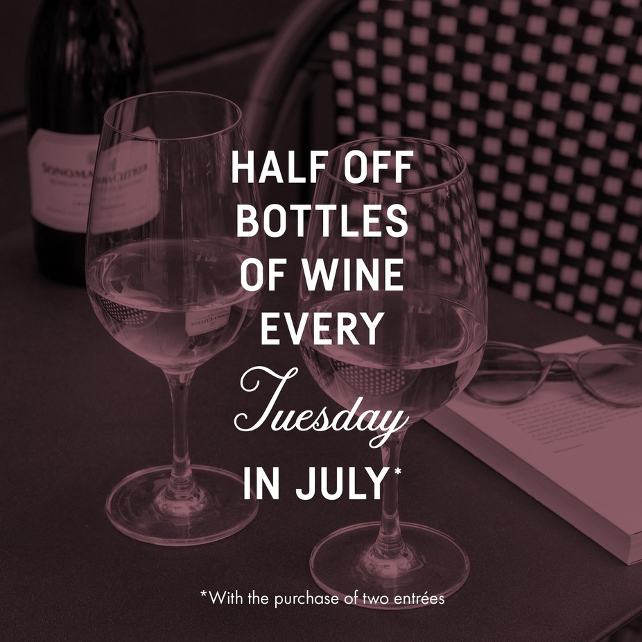 Half Off Bottles of Wine on Tuesdays! event photo