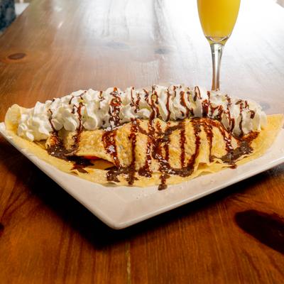 A served crepe.