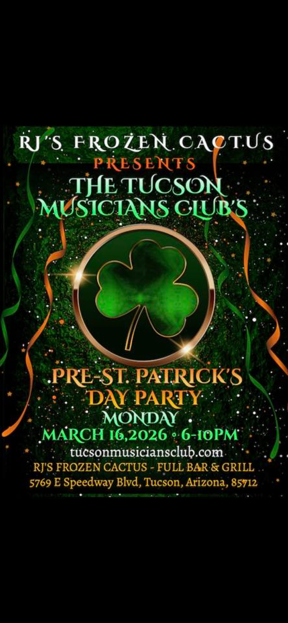 Tucson musicians club st patty day party event photo